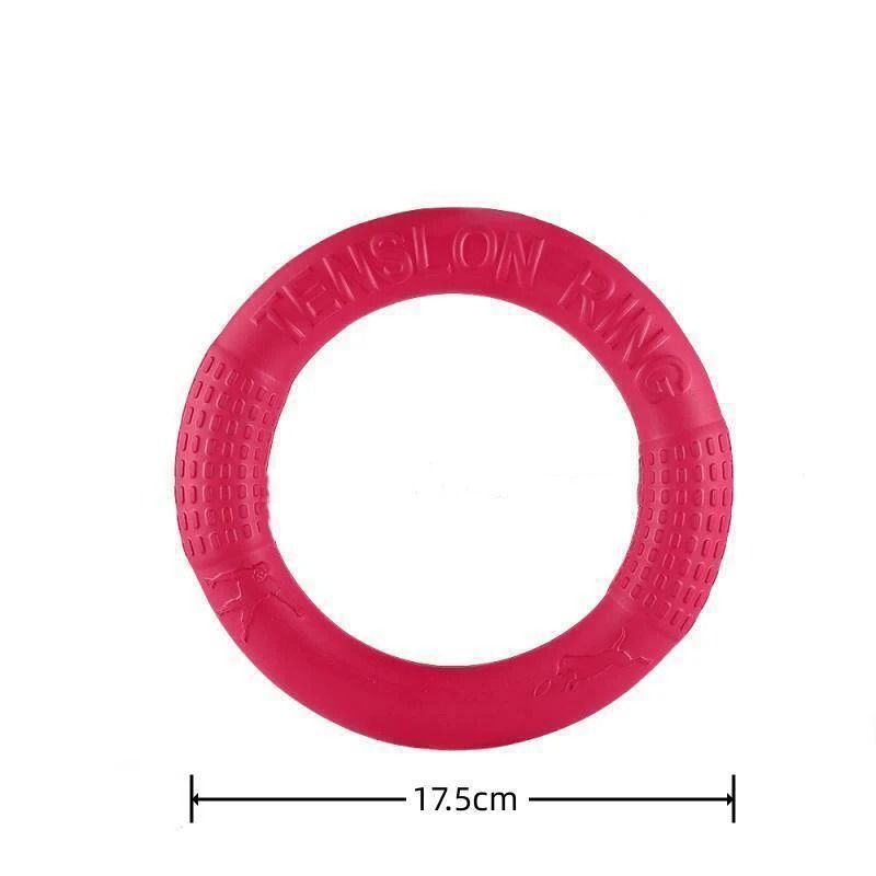 Floatable EVA Dog Flying Disc Ring Interactive Training Chew Toy Orange