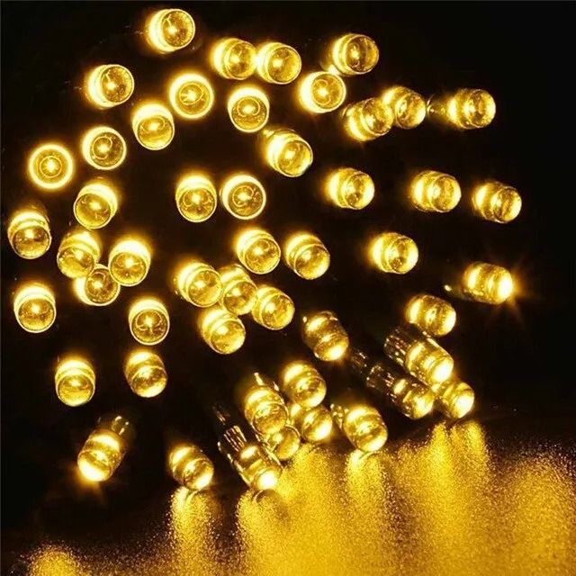 Solar Outdoor Fairy String Lights 8 Modes Waterproof LED Christmas Garden Decor