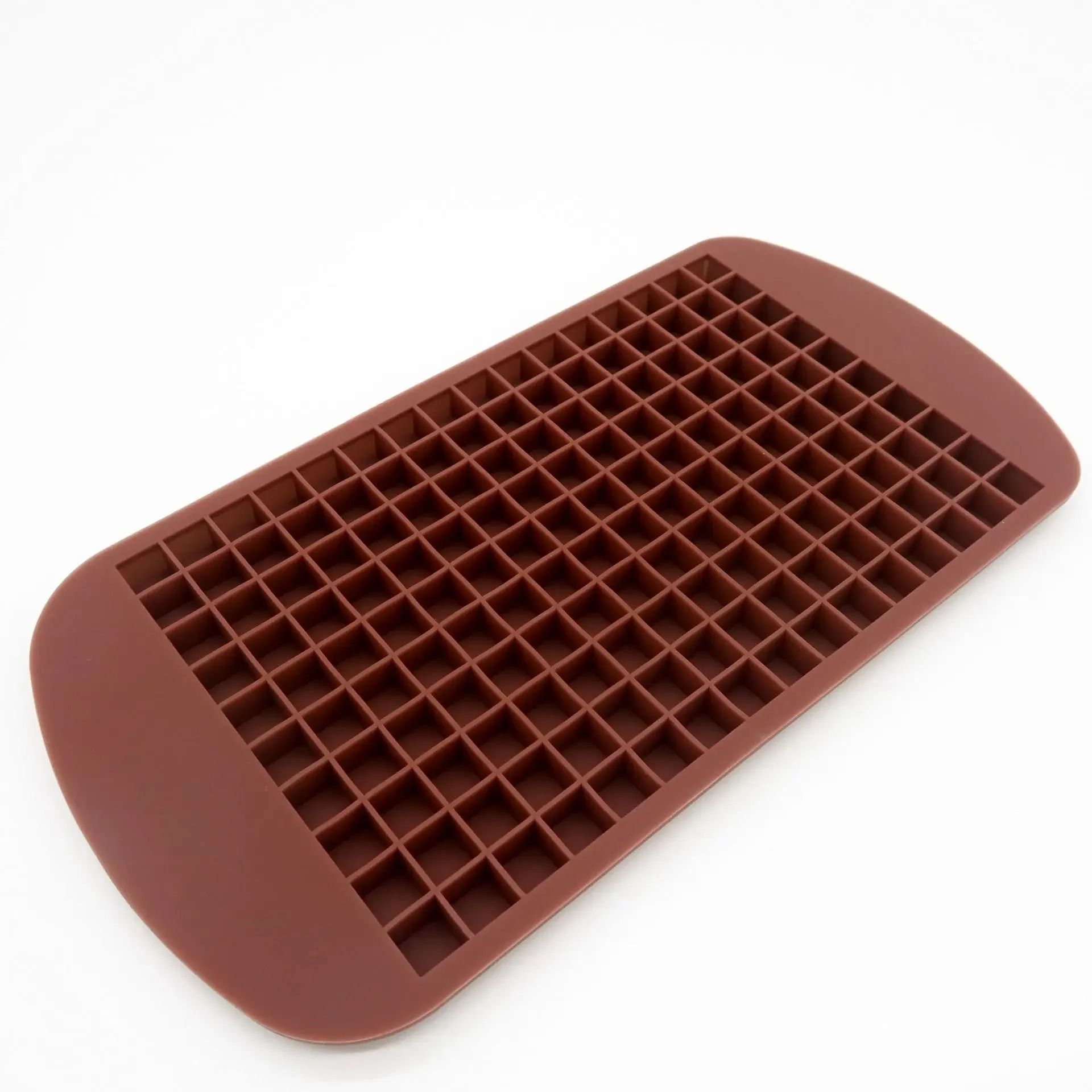 160-Grid Mini Silicone Ice Cube Tray - Flexible Small Square Mold & Crushed Ice Maker