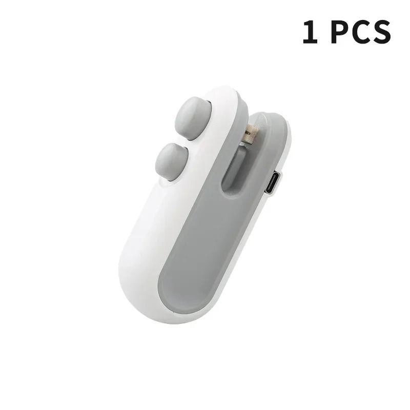 Pro 2-in-1 Portable Mini Heat Sealer & Bag Cutter - Heavy-Duty Rechargeable Handheld Vacuum Sealer for Food Preservation
