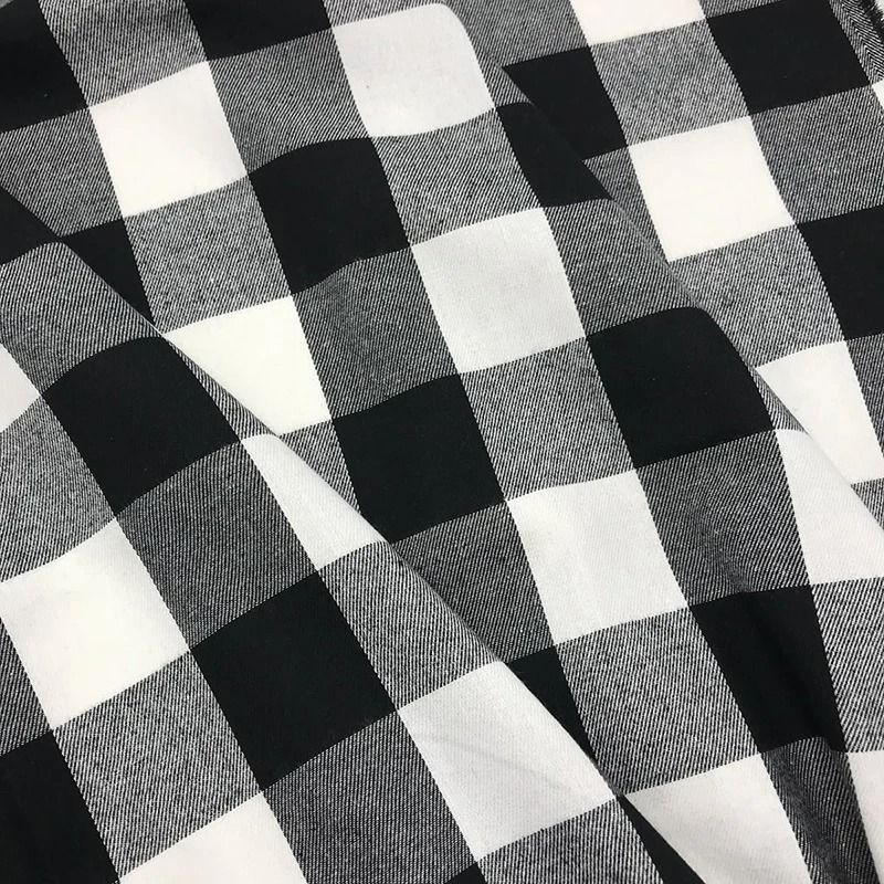 Retro Christmas Buffalo Plaid 100% Cotton Fabric by the Meter (DIY Sewing & Quilting Material)
