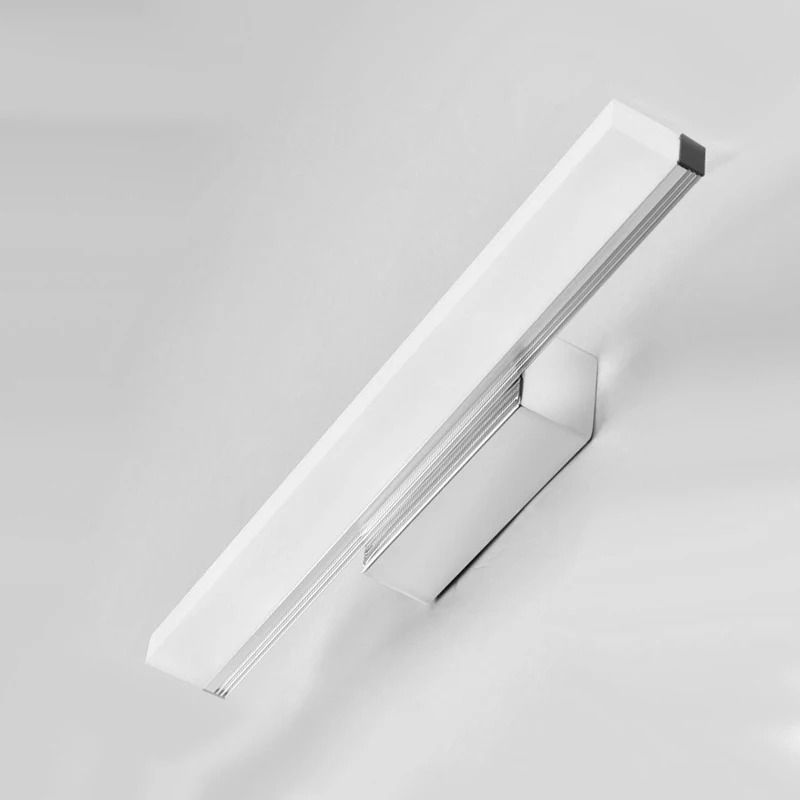 QLTEG Modern LED Bathroom Vanity Wall Light (AC85-265V Black & White Mirror Sconce for Indoor Lighting)