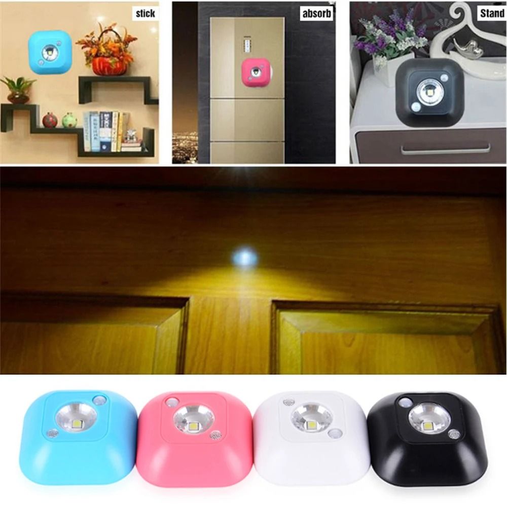 Mini Smart Wireless PIR Motion Sensor LED Wall Lamp & Magnetic Night Light