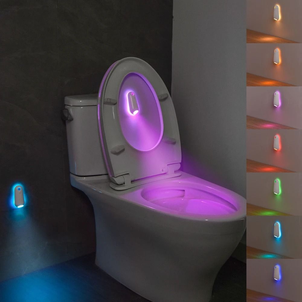 8-Color USB-C Motion Sensor LED Night Light (Dual Sensor Wall Safety Lamp for Hallways & Bedrooms)