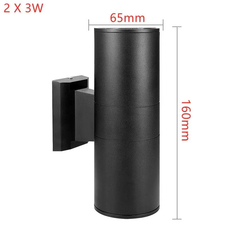Waterproof Outdoor & Indoor Dual-Head LED Wall Sconce (6W 12W 18W Modern COB Porch & Facade Light)
