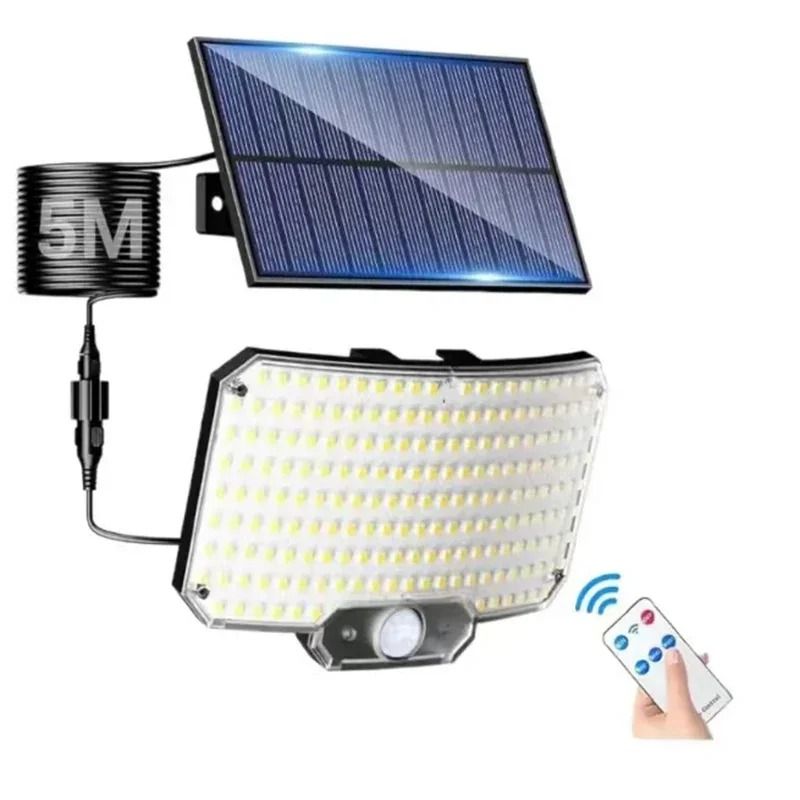 Outdoor Super Bright Solar Motion Sensor Wall Light (IP65 Waterproof Garden & Patio Floodlight)
