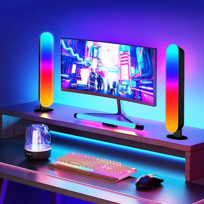 Smart RGB LED Desktop Ambient Light Bar (USB Powered Accent Lamp with Wireless Remote Control)