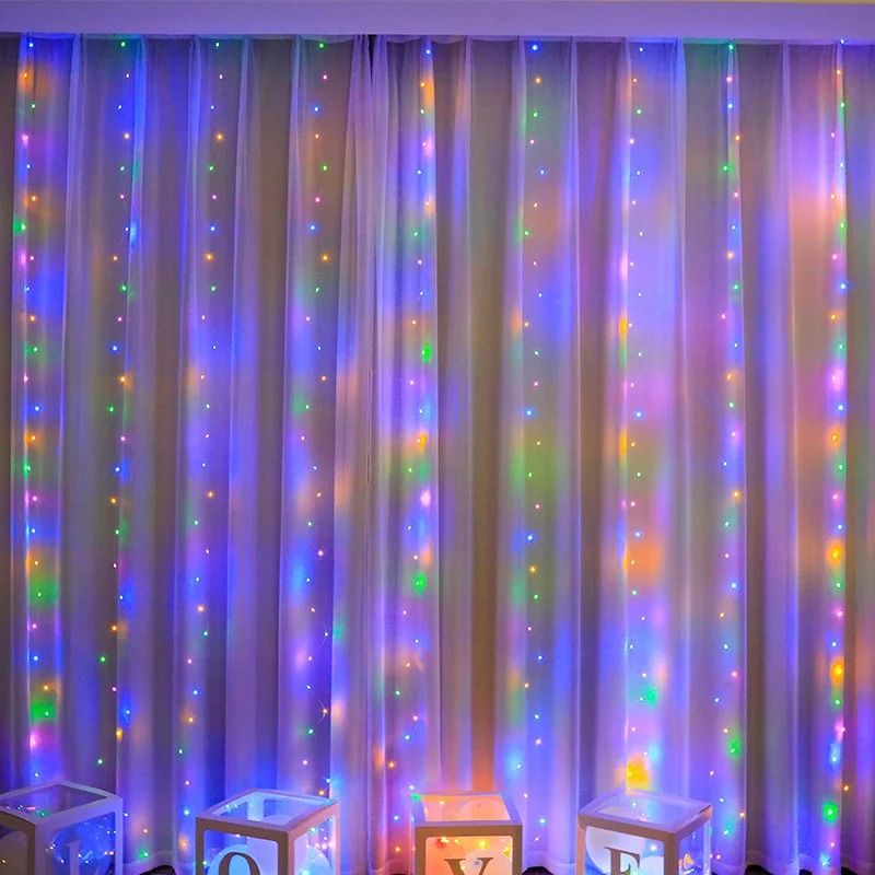 3M/6M USB Remote Control LED Curtain Fairy Lights for Bedroom & Living Room Decor