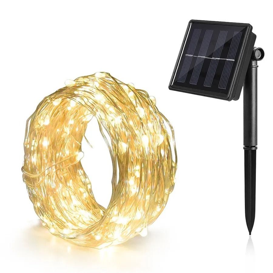 Outdoor Waterproof Solar LED String Fairy Lights for Garden, Patio & Festival Decor