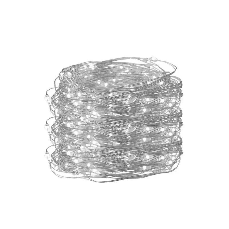USB Silver Wire Waterproof LED Fairy String Lights for Xmas & Wedding Decor