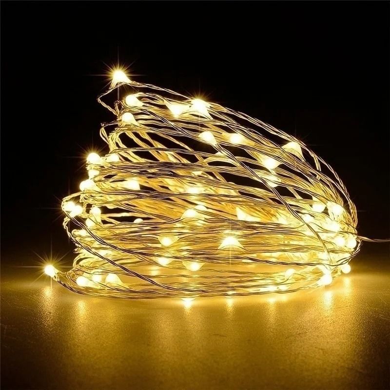20M USB/Battery Waterproof Copper Wire LED Fairy String Lights for Xmas Decor