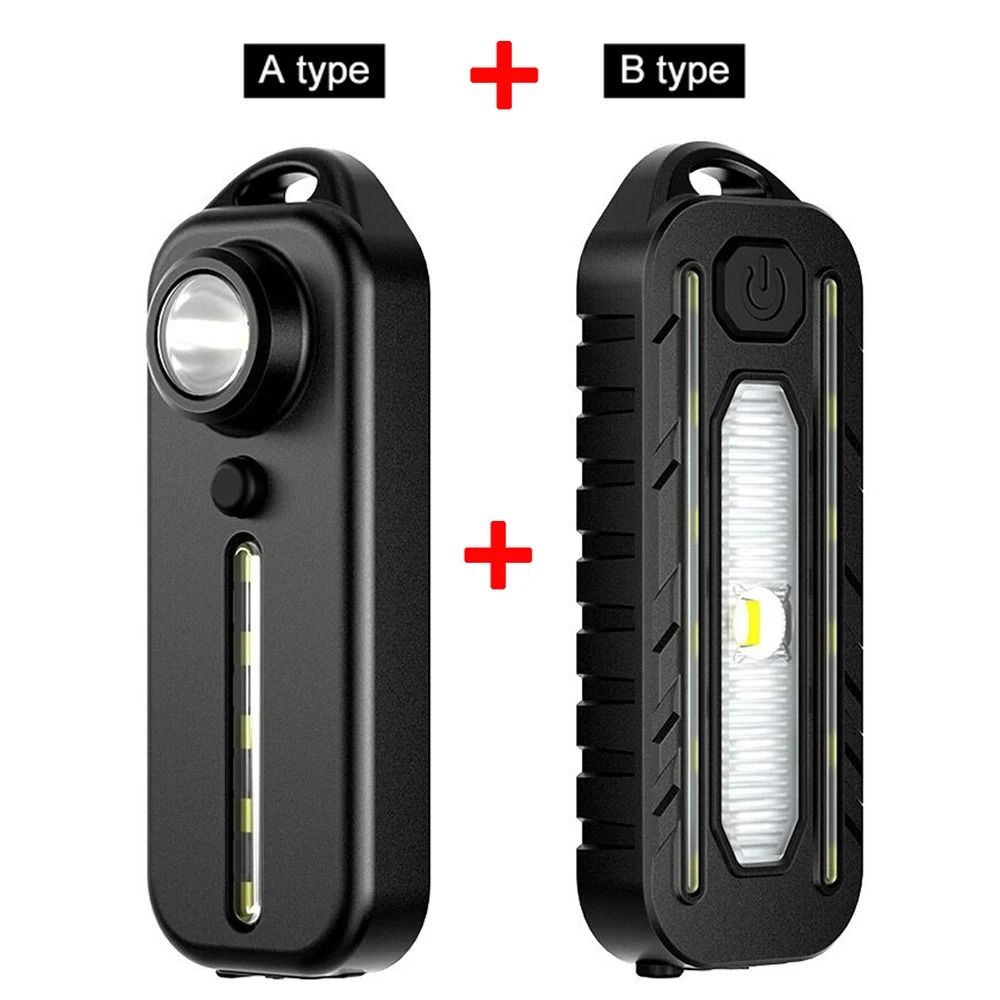 USB Rechargeable LED Red & Blue Shoulder Clip Safety Warning Light (Waterproof Warning Flashlight Torch)