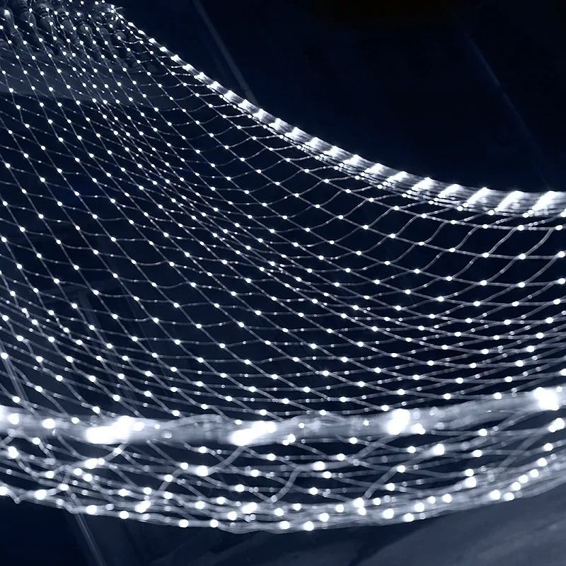 LED Christmas Net Lights (Waterproof Outdoor Fairy Mesh Curtain Light)