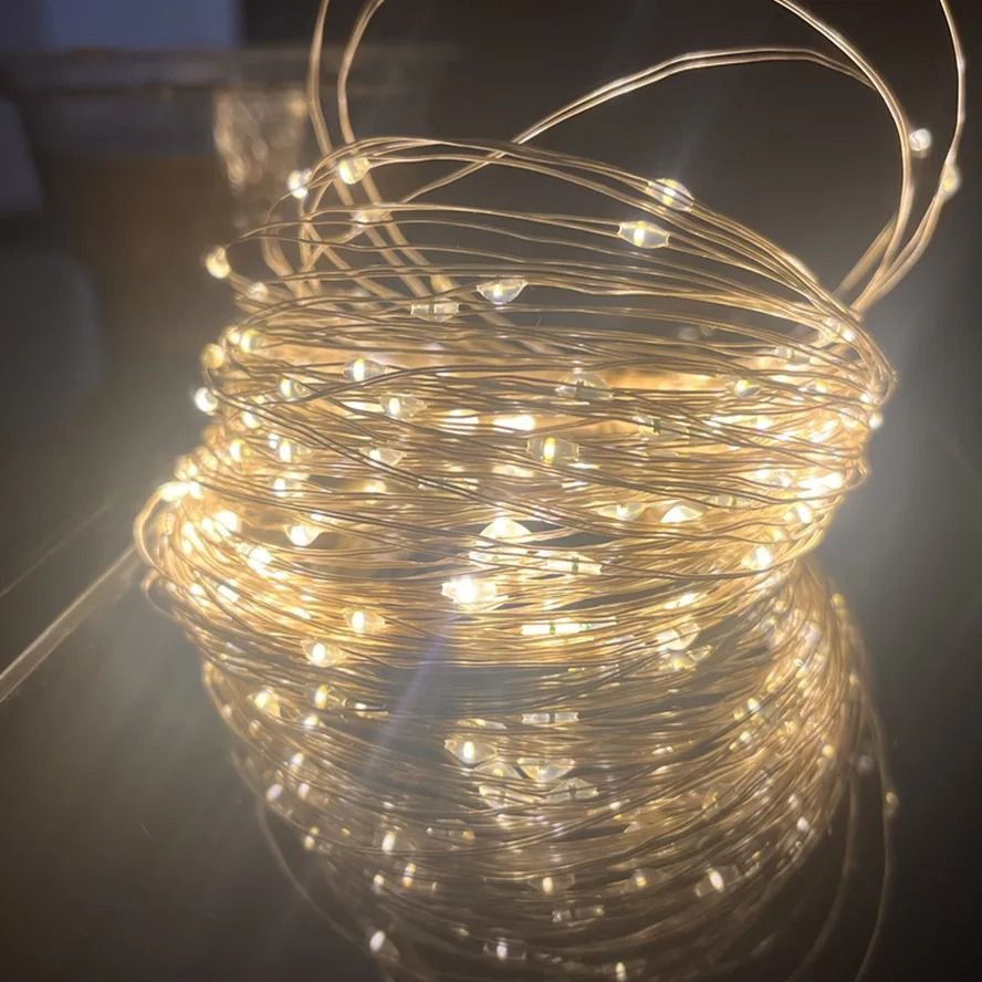USB LED Copper Wire Fairy Lights (8-Mode Outdoor Garland for Christmas & Wedding)