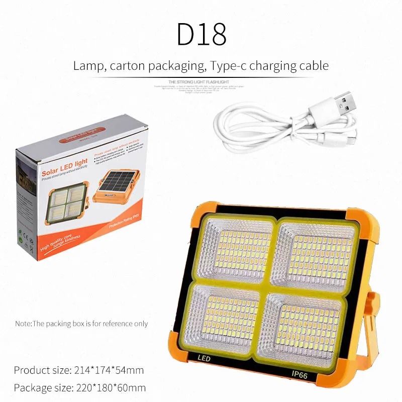 Solar Rechargeable High-Power Magnetic Camping Lantern (LED Tent Light & Emergency Power Bank)
