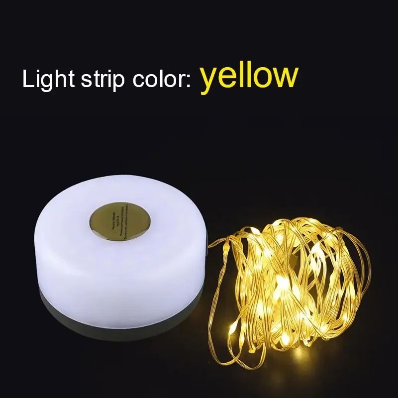 8m Rechargeable Portable Camping LED String Light & Outdoor Tent Decor Lamp (1800mAh)