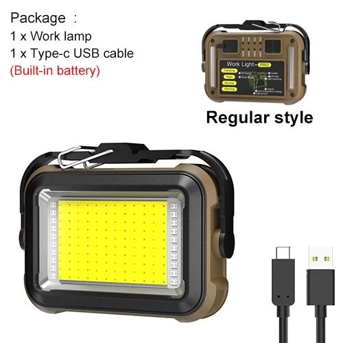 Amanfire TZD-03 1000LM Solar Work Light, Magnetic Portable Lantern & Emergency Power Bank
