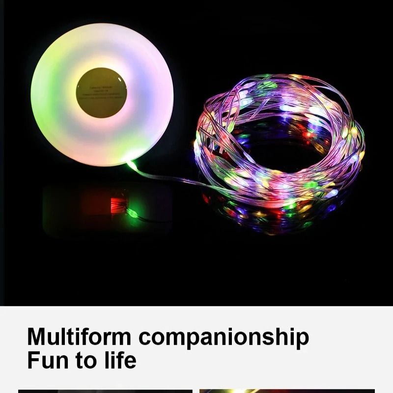 2-in-1 Retractable LED Garland Camping String Light & Portable Outdoor Atmosphere Lantern