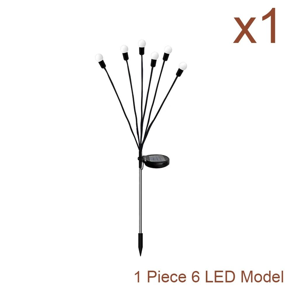 Solar LED String Firefly Fairy Lights Outdoor Waterproof Garden Lawn Landscape Stakes