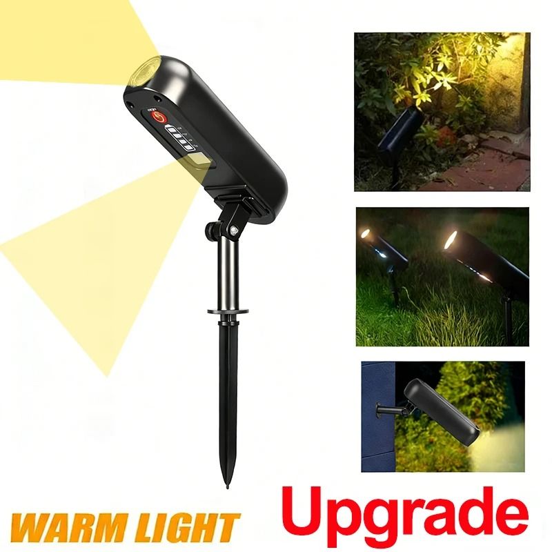 Solar Green LED Outdoor Wall Light IP65 Waterproof Spotlights & Uplights for Trees Pathway Yard