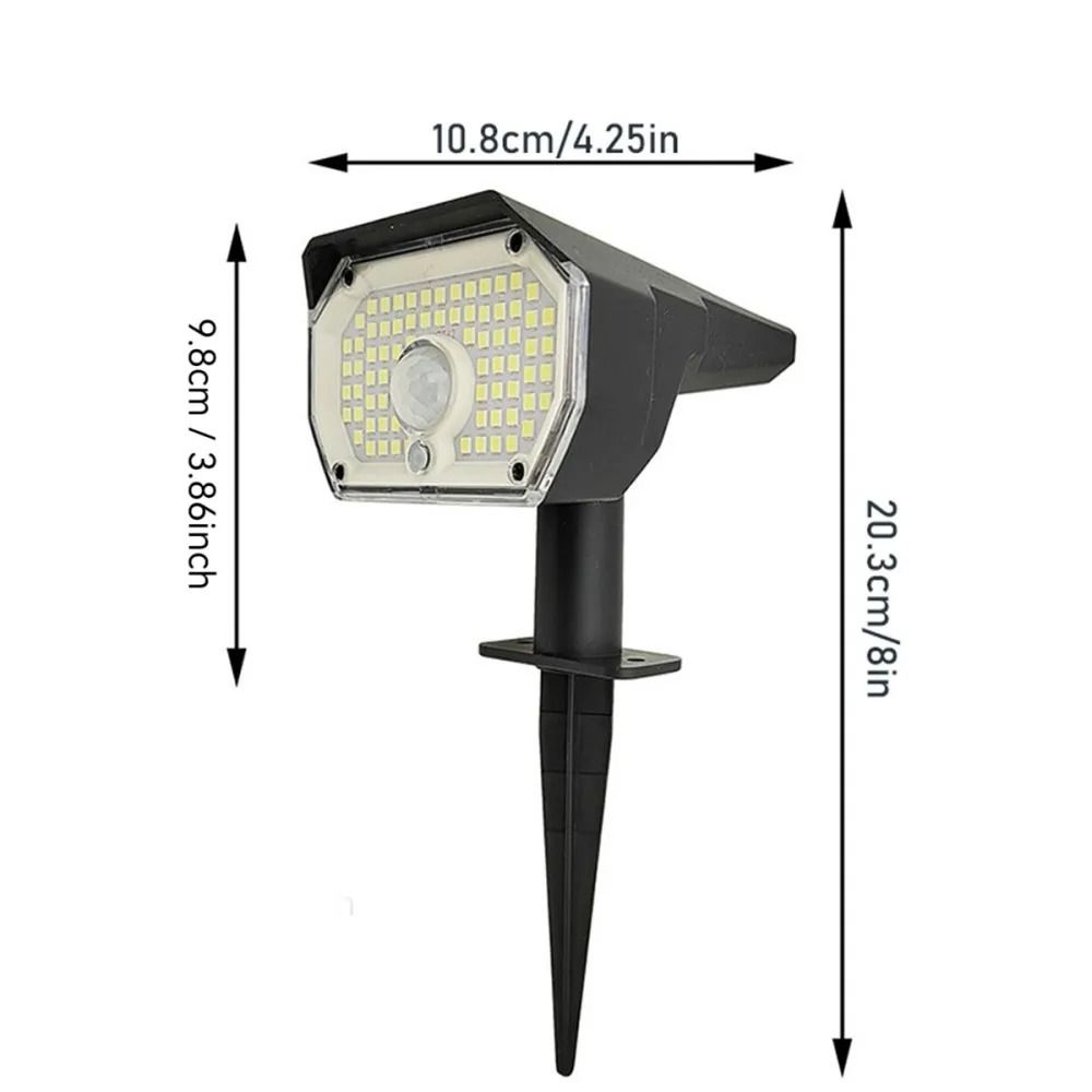 76 LED Solar Outdoor Landscape Spotlights 3 Modes IP65 Waterproof Wall & Lawn Light for Garden Yard