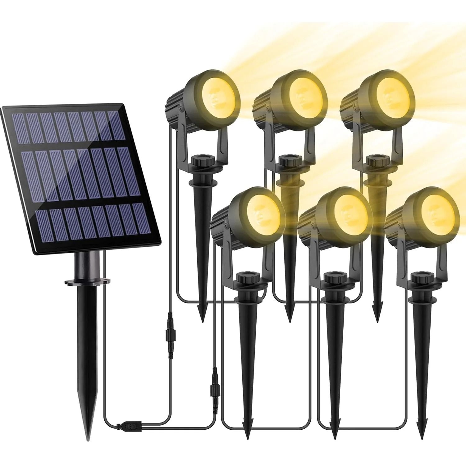 3000K/6000K/RGB Outdoor Solar LED Spotlights IP65 Waterproof Landscape Wall & Lawn Lights