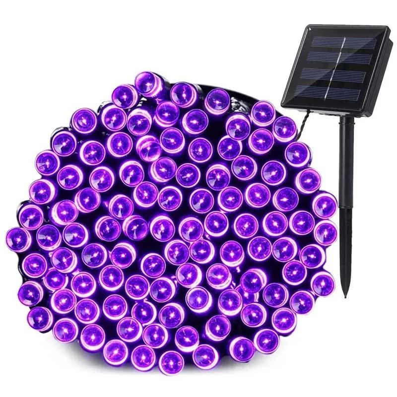 Solar LED Outdoor Fairy String Lights 8 Modes Waterproof Garland Light for Garden Patio Christmas Decor