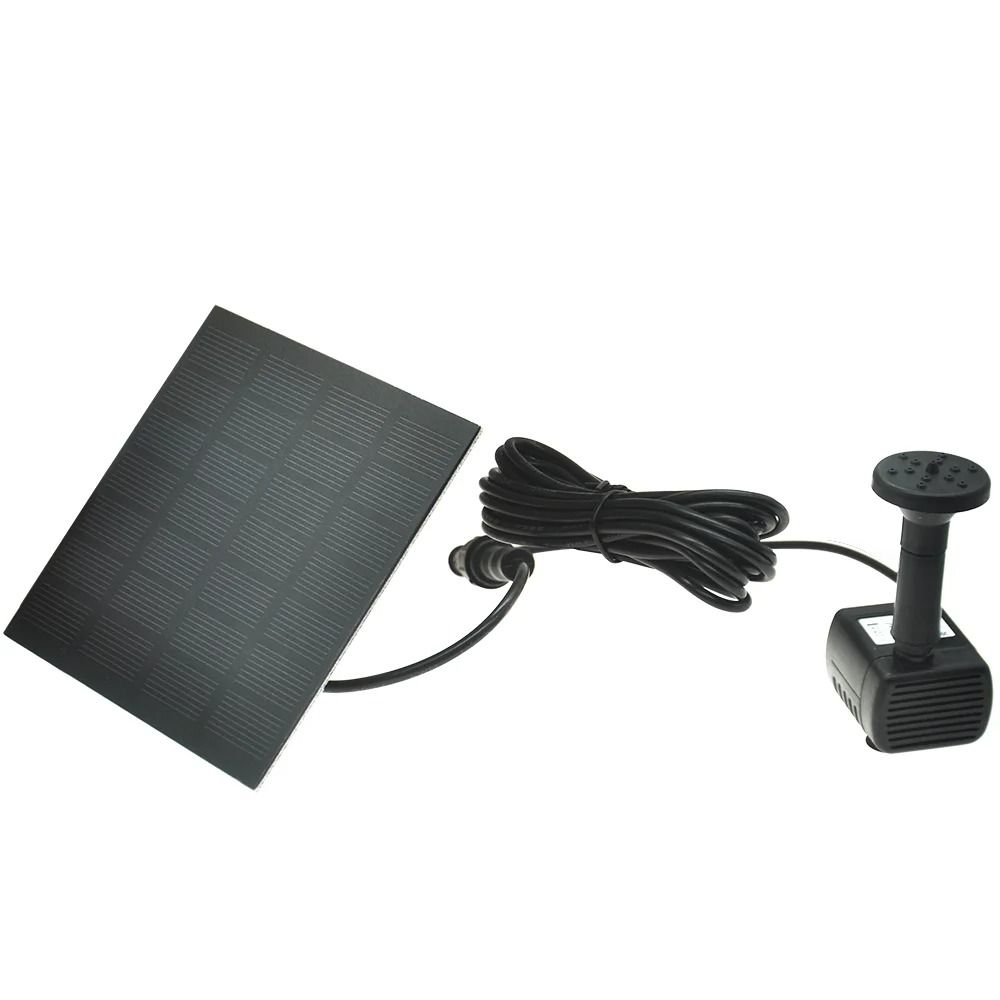 Solar Garden Fountain Pump Outdoor Water Feature Kit for Bird Baths, Ponds, Pools & Waterfalls