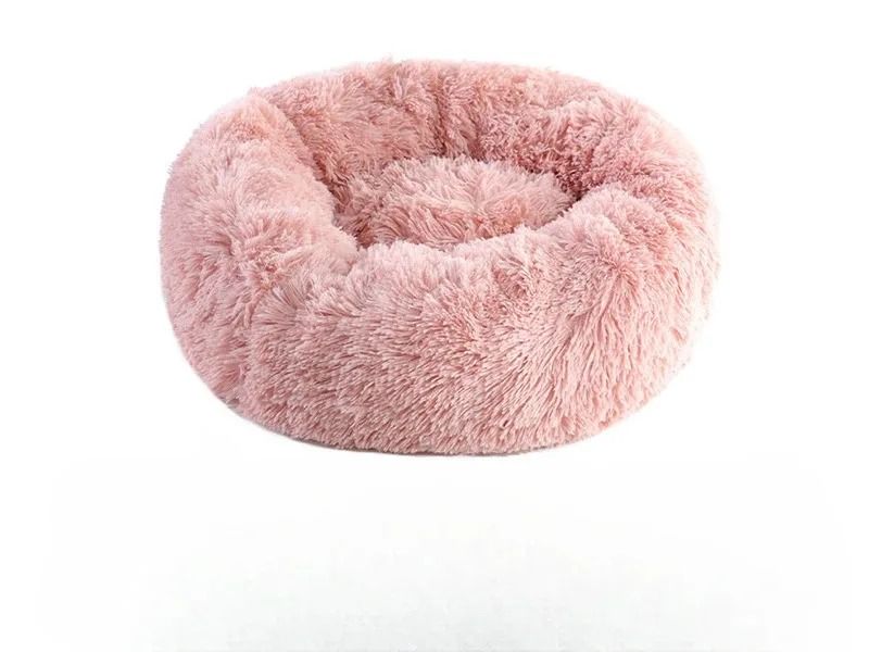 Home Plush Winter Warm Round Cat & Dog Bed Nest Detachable Washable Cushion (40cm)