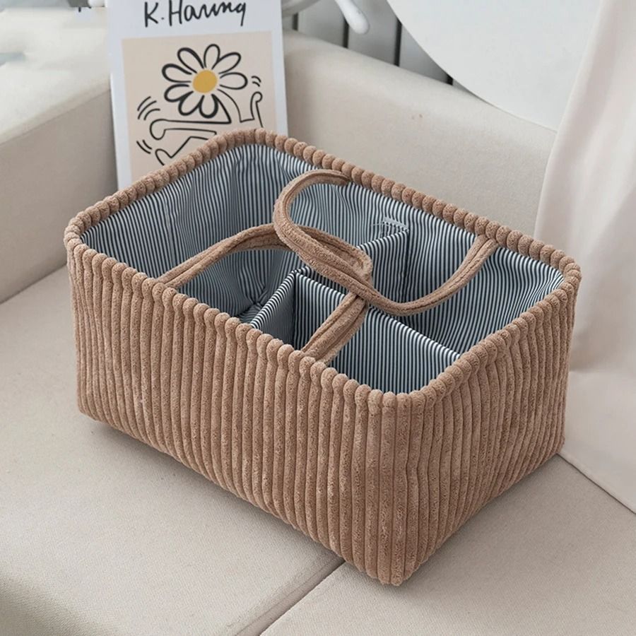 Multifunctional Travel Portable Mommy Bag & Infant Feeding Bottle Storage Organizer Basket