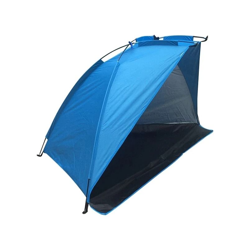Ultralight 2-Person Automatic Pop-Up Beach Tent - Portable Anti-UV Sun Shelter with Carrying Bag for Fishing & Camping