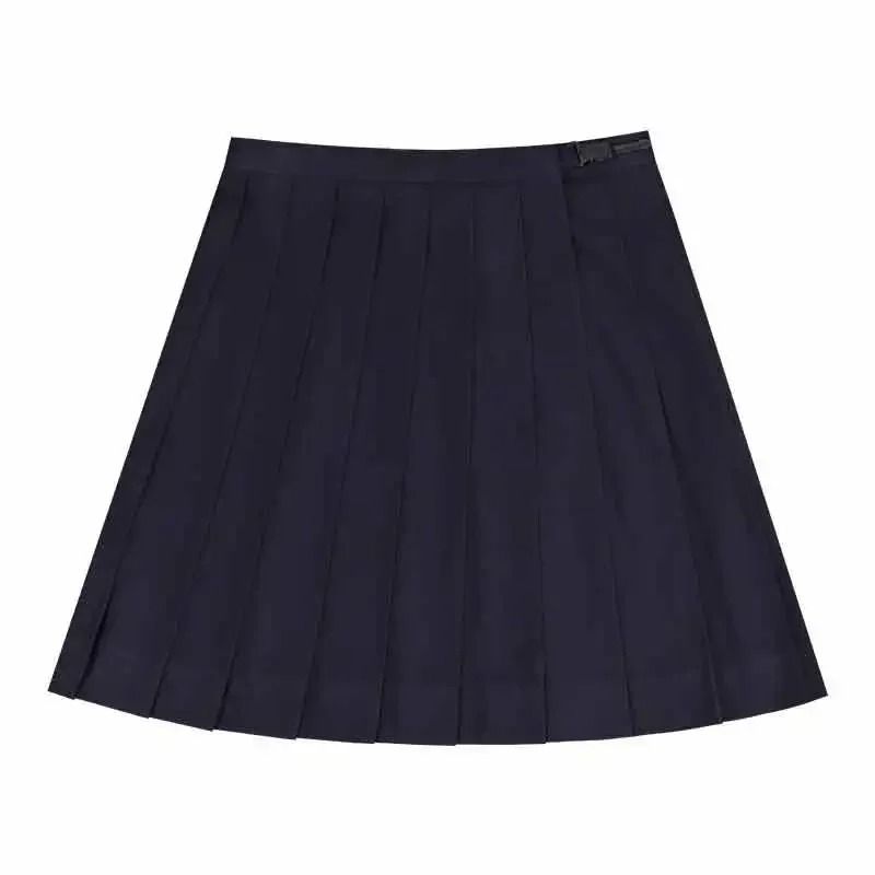 Japanese JK School Uniform Sailor Suit - Classic White & Black Long Sleeve Pleated Skirt Set (Sizes S–8XL Plus Size)