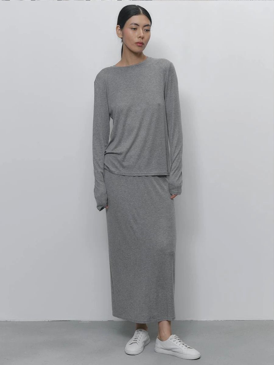 Hirsionsan Ultra-Soft Modal 3-Piece Lounge Set - Casual Long Sleeve Cardigan, High Waist Pants & Vest Outfit