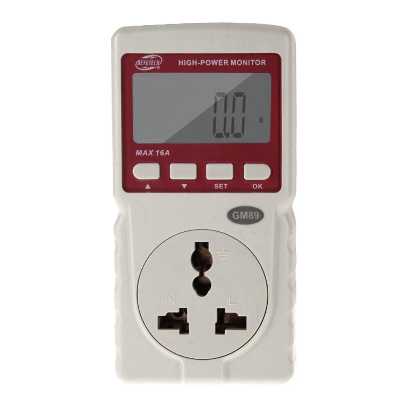 High Power Energy Consumption Monitor Plug US Power Meter for Home Electricity Usage