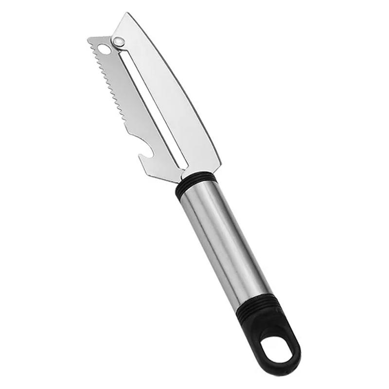 Multifunctional Stainless Steel Paring Knife Fruit Vegetable Peeler Bottle Opener Kitchen Tool