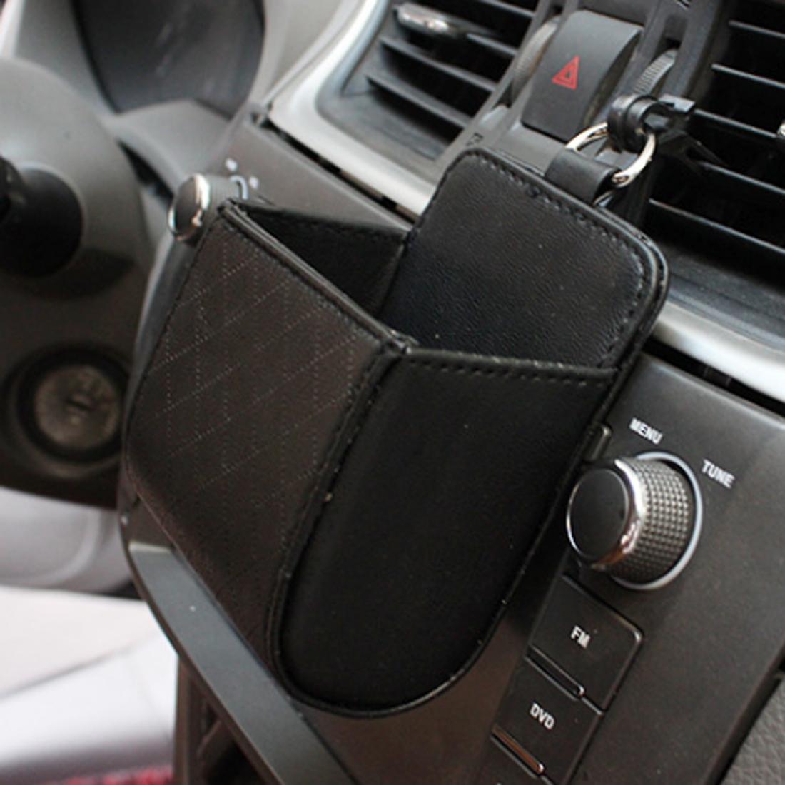 Car Air Vent Phone Holder Pouch Car Storage Organizer & Cell Phone Holder Bag for Safe Driving