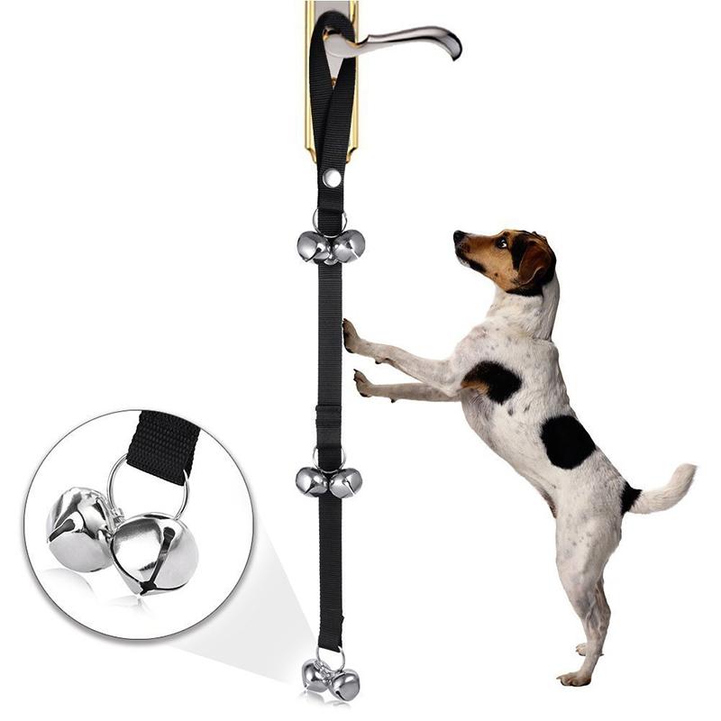 7 Bell Dog Potty Training Doorbell Leash and Heavy Duty Nylon Anti Lost Tracking Rope