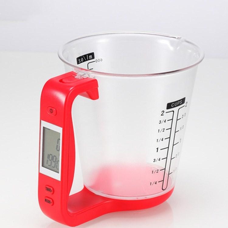 Digital Kitchen Scale and Measuring Cup with Thermometer