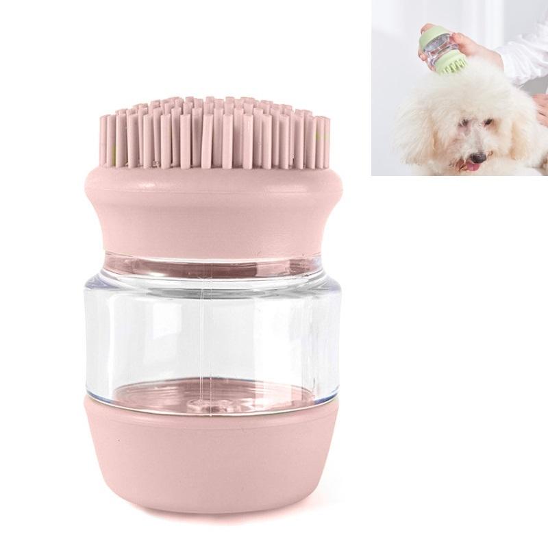 GentleGlow Silicone Pet Bath Brush & Massage Grooming Comb for Dogs and Cats