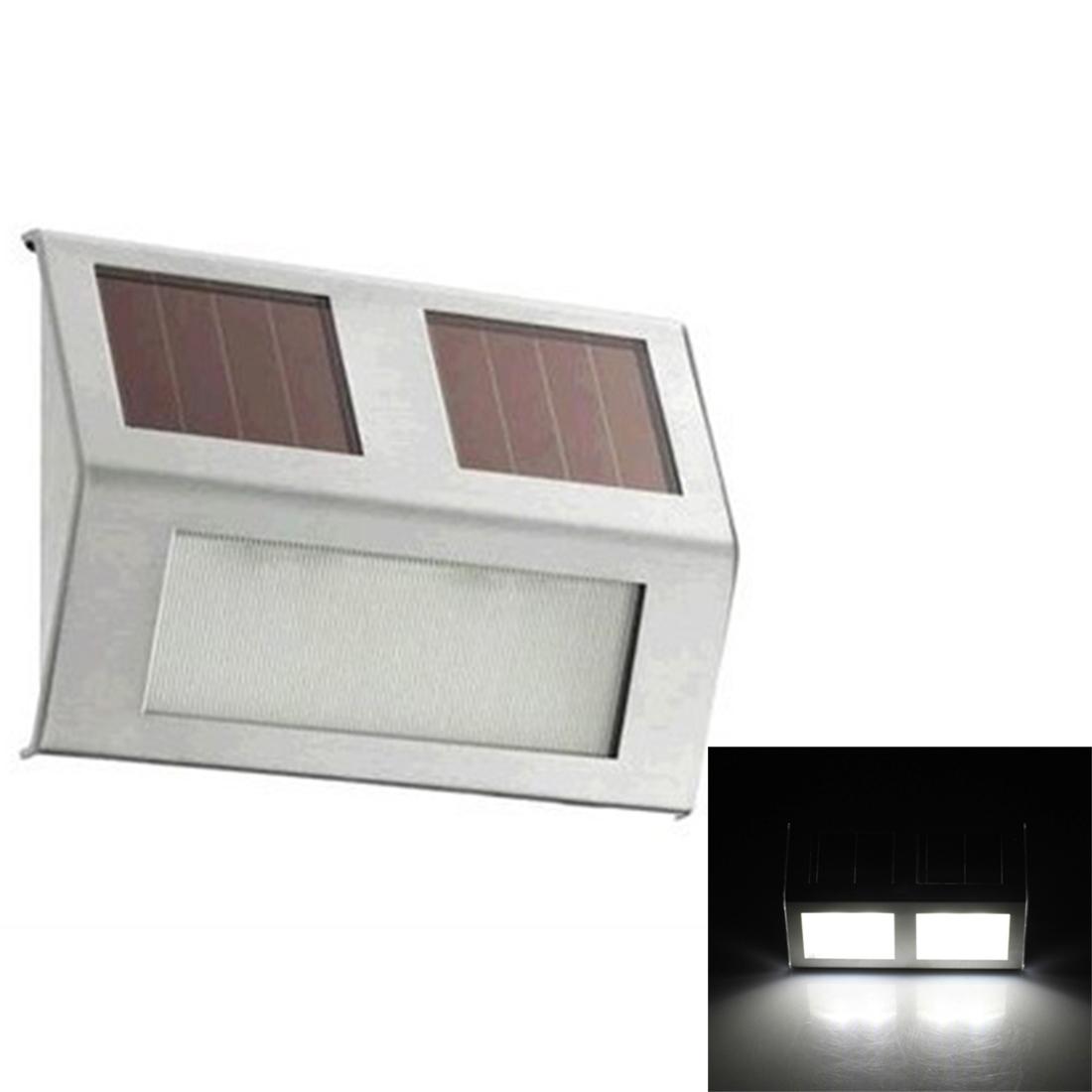 Solar Powered Wall Light Sensor Outdoor Waterproof LED Garden Step Lamp IP65 Pathway & Path Lighting