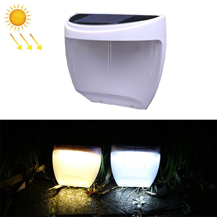 SolarGlow 8 LED Solar Wall Light Waterproof Outdoor Fence & Garden Lamp