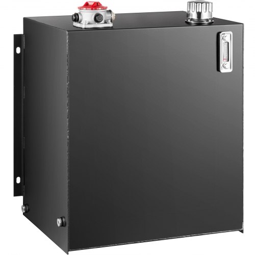 Hydraulic Oil Tanks Fuel Tank, Heavy Duty Steel Hydraulic Reservoir with Filter, Strainer, Breather Cap & Temp Gauge