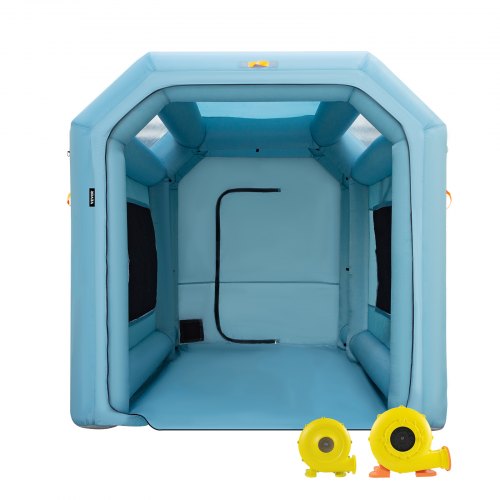 Portable Inflatable Paint Booth, Upgraded Car Spray Tent w/ Air Filter System & Blowers, Auto Paint Workstation for Cars