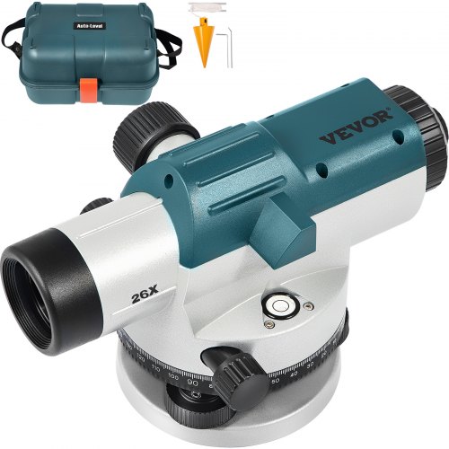 High Precision Automatic Optical Level Kit, Waterproof Builders Auto Level with Magnetic Compensator, Transport Lock