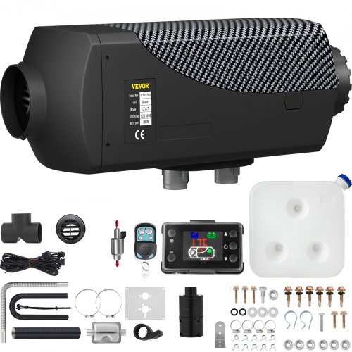 Diesel Air Heater Muffler, Remote Control Diesel Parking Heater with LCD Switch for Cars, Trucks, Motor-home, Boat & Bus