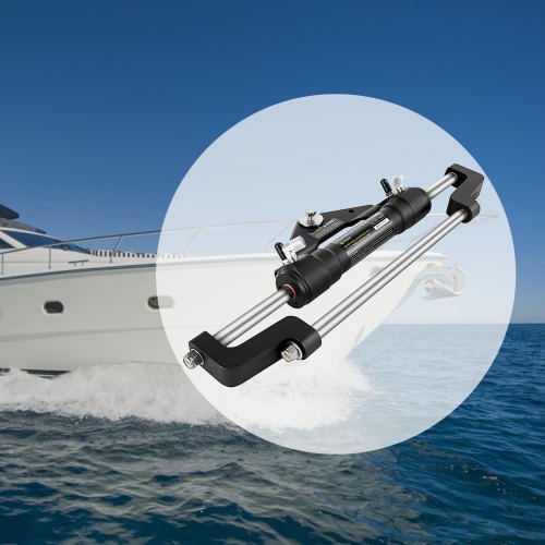 HC5345-3 Hydraulic Steering Front Mount Cylinder, Outboard Marine Steering Kit Without Hydraulic Hose