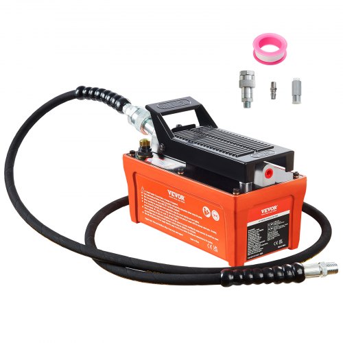 Heavy Duty Air Hydraulic Foot Pump with Hose for Auto Body and Industrial Jobs