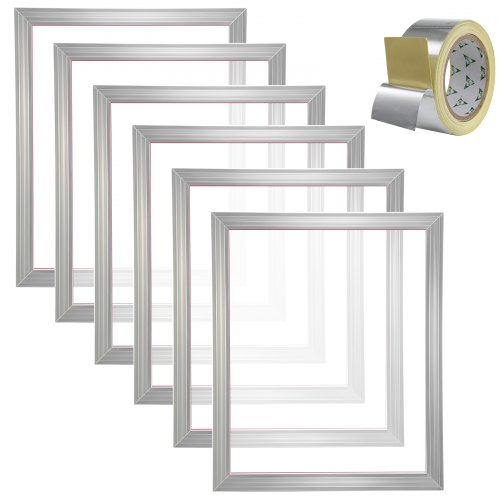 Heavy Duty Aluminum Screen Printing Kit with Mesh Frames for DIY T-Shirt Printing