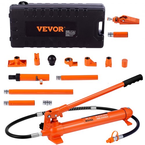 Hydraulic Porta Power Kit with Pump & Ram Heavy Duty Auto Body Frame Repair Tool Set
