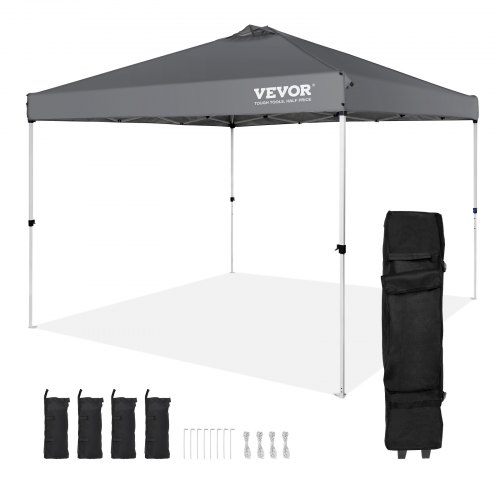 Heavy Duty Pop Up Canopy Tent Waterproof UV Protection with Roller Bag and Sandbags